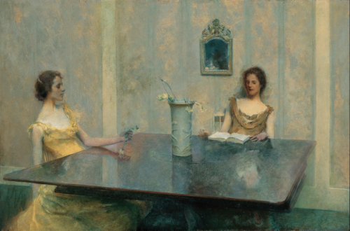 Thomas Wilmer Dewing - A Reading [1897]Gandalf’s Gallery, Flickr