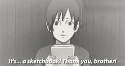 ameires:  So you finished it. I finally got to see the picture I longed to see. It’s as though… your drawing has freed my soul from its bindings. Thank you. 