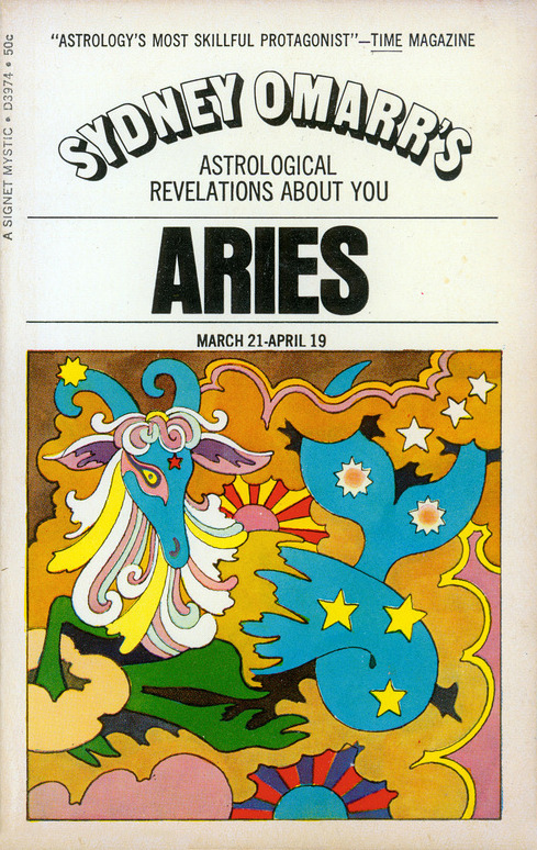 design-is-fine:  John Alcorn, Zodiac, 1969. Cover illustration for Sydney Omarr’s