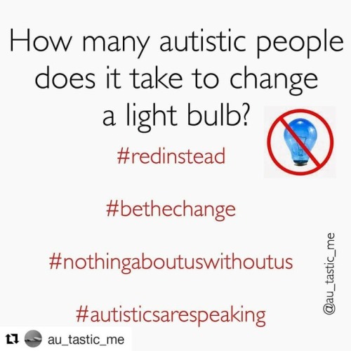 #Repost @au_tastic_me (@get_repost)・・・#redinstead #autismis #notapuzzlepiece #autisticsarespeaking #