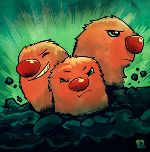 051 DugtrioMore creative liberties! Dugtrio is kind of a weird Pokemon. I imagine people would compl