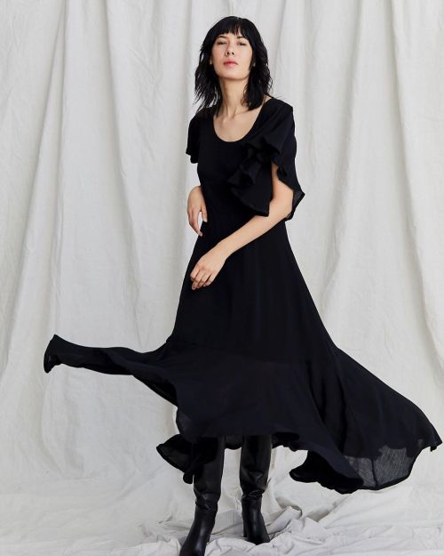 Meet the Loretta Dress in black. Also available in white and emerald.Today we released our latest 