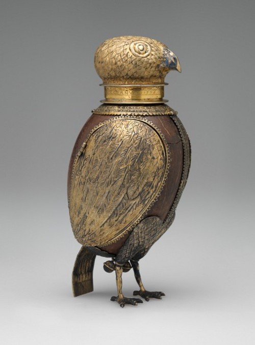 acrosscenturiesandgenerations:▪Owl Beaker.Place of origin: GermanyDate: 1556Medium: Coconut shell an