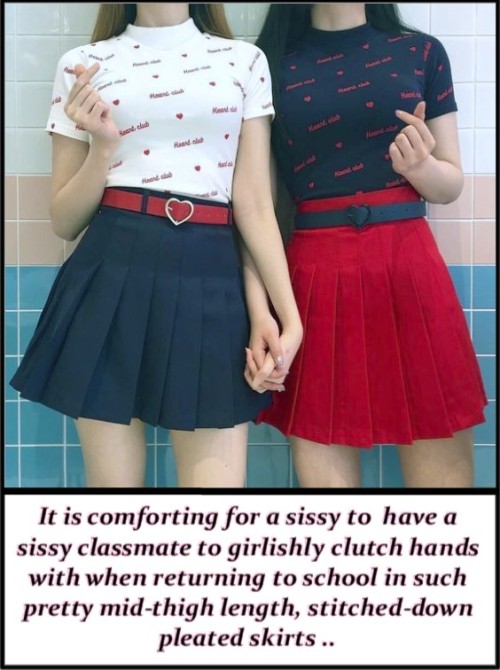 kim1girl:This would have made going to school in skirts so much easier.  Both of us are also wearing