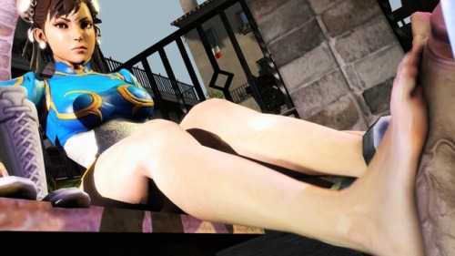 sfmpornfeet: Street_Fighter Chun_Li footjob VIDEO 1  56sec Full (patreon) 