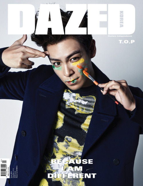 T.O.P (from BIGBANG) Magazine「DAZED＆CONFUSED KOREA」October 2015