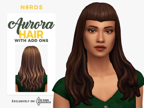 nords-sims:Aurora Hair (No Headband):Sul sul, A nonny requested that I remove the headband from my A