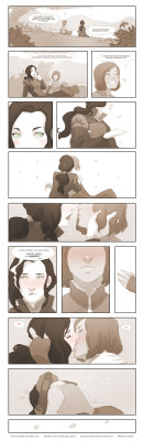 denimcatfish:  Quick Korrasami comic I made