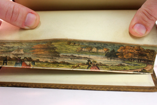 uispeccoll:It’s a secret to everybody…This is one example of a fore-edge painting from a four volume