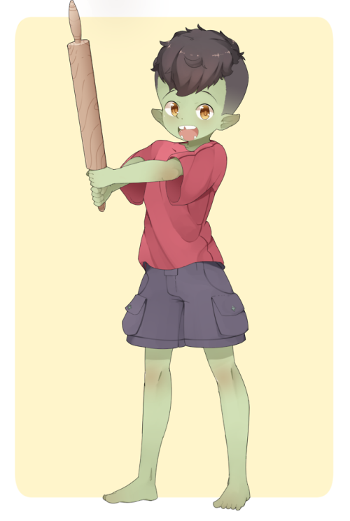  Orc boy commission completed for webackbaby!  They are open again if you haven’t realized so If you