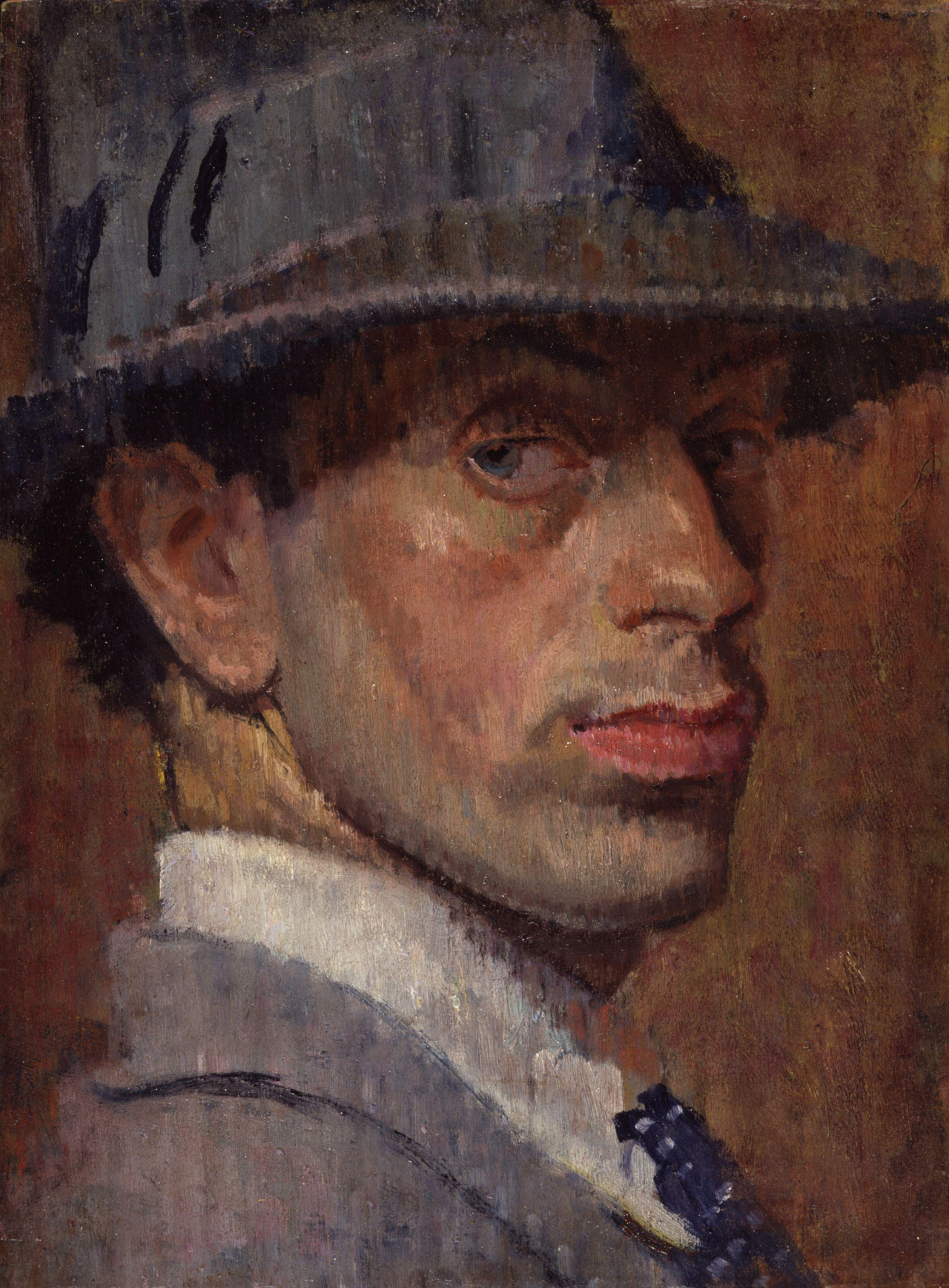 geritsel: Poet and artist Isaac Rosenberg painted this impressive self portrait in