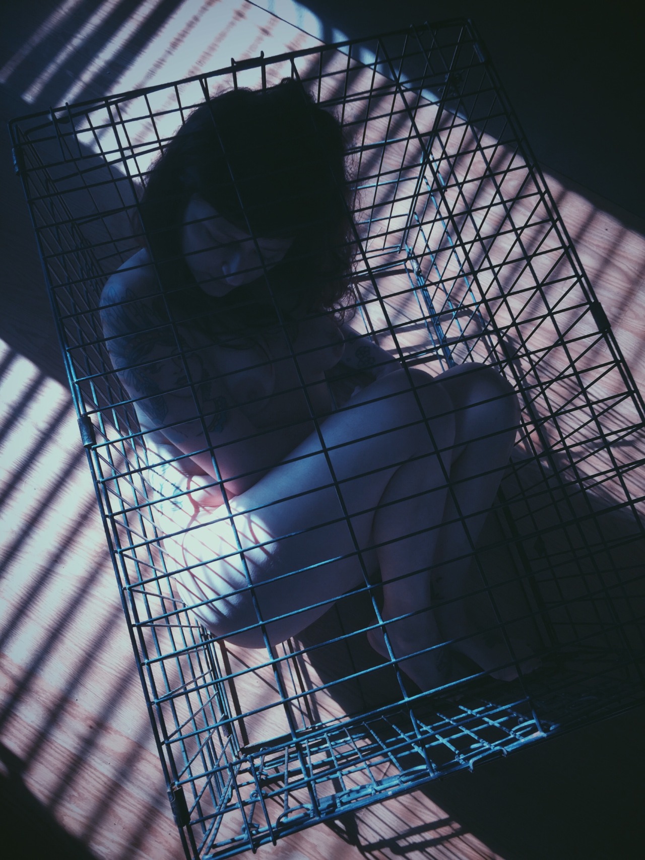 good-dog-girls:Bad Girls go in the kennel to think about what they have done. Perhaps