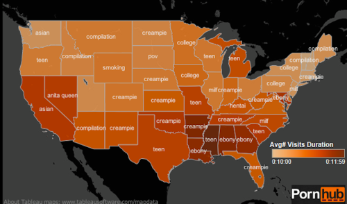 wretchedoftheearth:  dansphalluspalace:  crissle:  whatshetalmbout:  lovethyhippie:  thirstingaintdead:  tragic-ciswhite-supremacy:  sourcedumal:  il-tenore-regina:  nedhepburn:  A State by State Map of America’s Filthy Porn Searches.  The love of “Ebony”