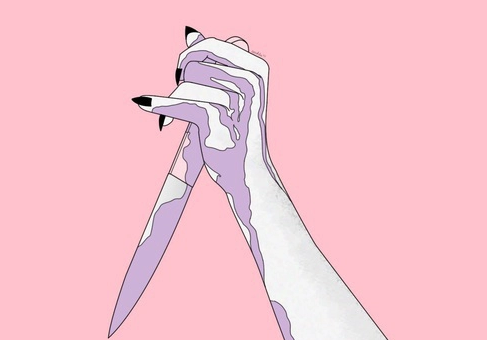 pinkpasion:  I’ll slit your throat with knife you left in my back ✖️🔪