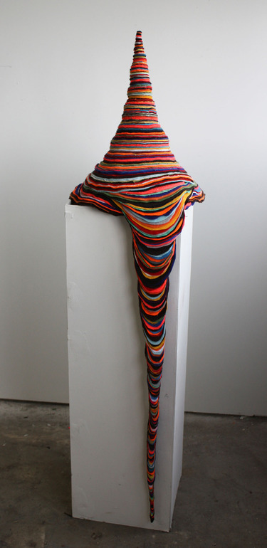 red-lipstick:  Andrea Myers (b. 1979) - 1: Drip Drop, 2012  Sculpture: Layered Fabrics