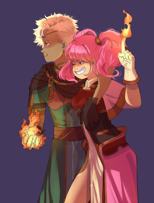 yusaname: Mae and Boey as requested by @robotortoise​  Echoes could’ve just been these two bic