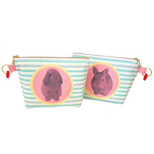 Orange Apollo&rsquo;s Flat Bottom Zipper Pouch (Holland Lop, Lop Ear Bunny x Netherland Dwarf) orang