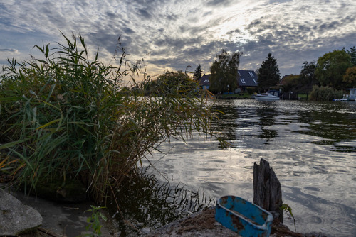 The remains of the day at the bay.Usedom, Baltic Sea.