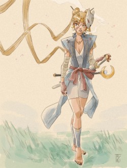 tako-dna:  Sailor Samurai - for Character Design Challenge !