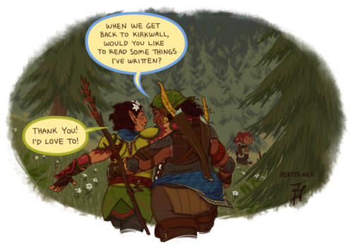 kosmonauttihai: That, or a griffon-wrangler. I love these girlfriends, who are trans, and in love.(E