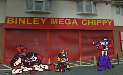 The Autobots At The Binley Mega Chippy | Transformers Toons