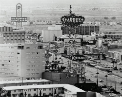 Vintagelasvegas:  The Strip. Las Vegas, 1969. View From A Room At The Sahara, Looking