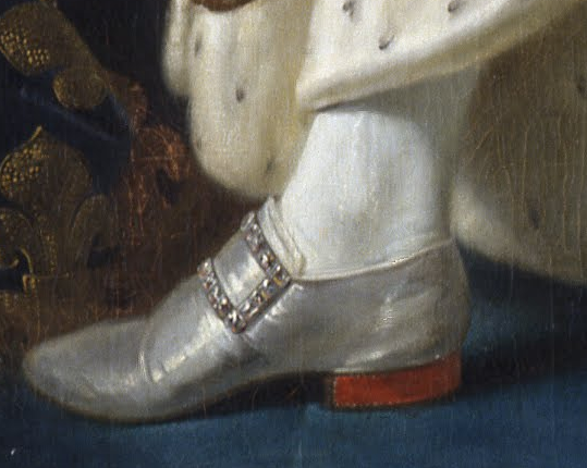 tiny-librarian:  Details of the portrait of Louis XVI in his coronation robes by