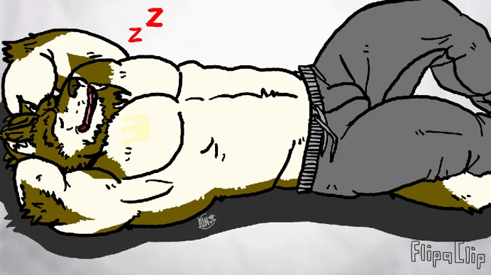 Sleeping werewolves are peaceful beasts~ porn pictures