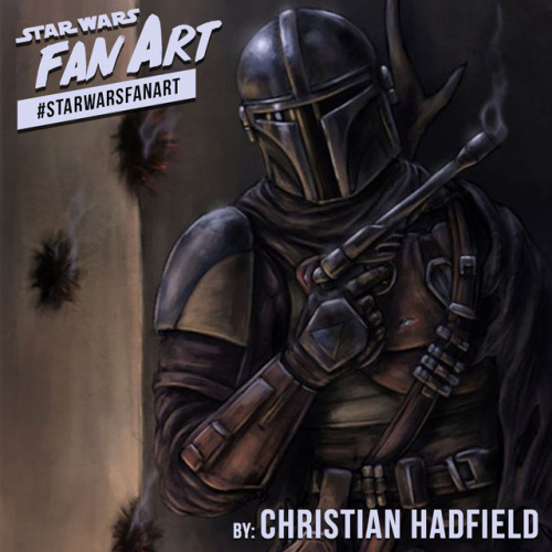 The reveal of The Mandalorian inspired Christian Hadfield’s latest Star Wars Fan Art. 