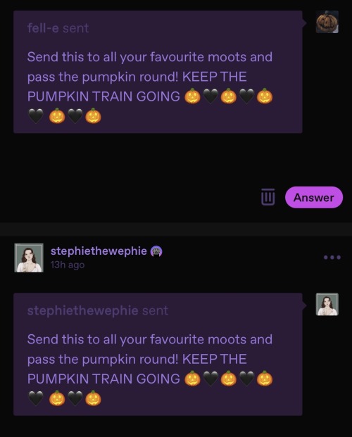Send This To All Your Favourite Moots And Pass The Pumpkin Round! KEEP THE PUMPKIN TRAIN GOING