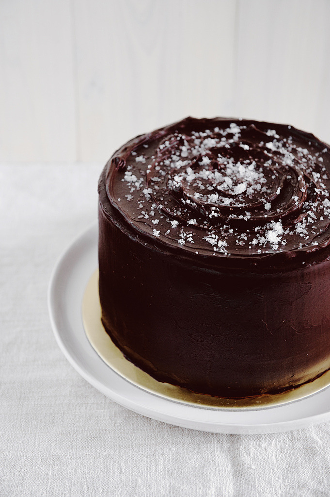 baked-from-scratch:  Salted Caramel Fudge Cake