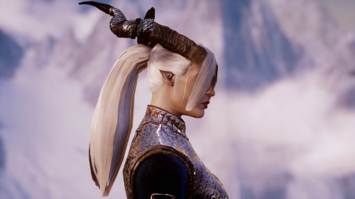 kadustuniverse: Qunari Long Ponytail Pack Soooo, i was tired of doing conversions, so i decided to 