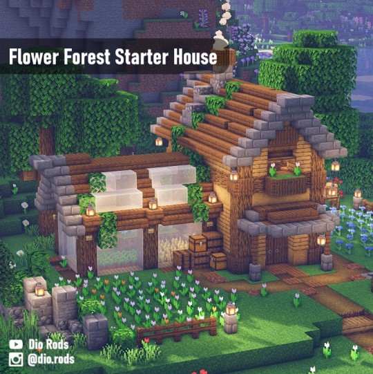 Minecraft: How to build a Simple Taiga Starter House