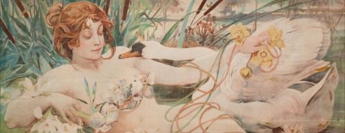 Art nouveau prints.c.1900. Art by Gaston Gérard.