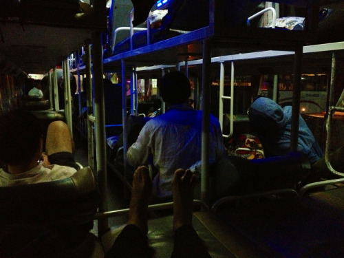 Had an absolutely terrifying bus ride from Nha Trang to Hoi An last night. It was like Knight Bus fr