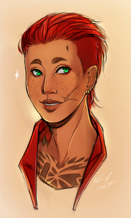Been having fun playing this one Cyberpunk game, and wanted to doodle my V since I like her looks!