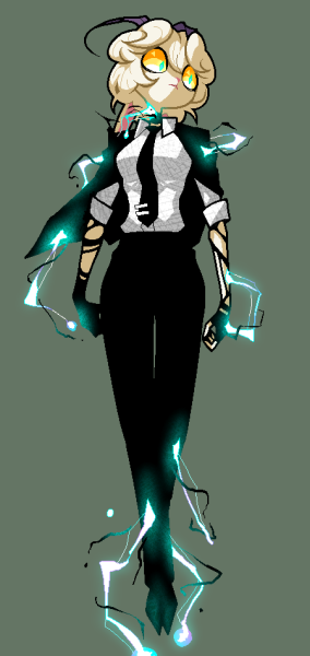 discommunicator:Lightning Witch in suit