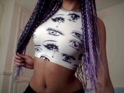 cyberrghetto:  Get this anime eyes croptop