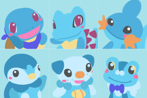 Sex yeshissonartworks:  All starters + pikachu pictures