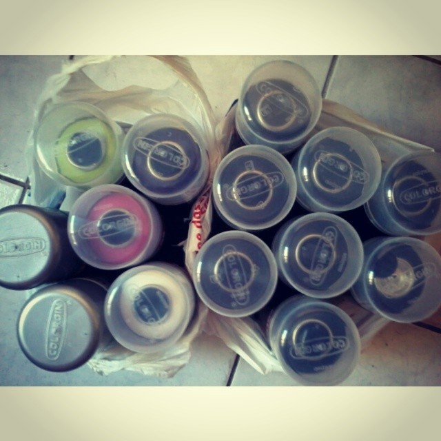 Primeiramente #bomdia   Segundamente hoje tem. #spraycan #colorgin