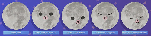 Kawaii Moon Follow the link on my profile to my Patreon ~ ♥ (Free to download July 12th)