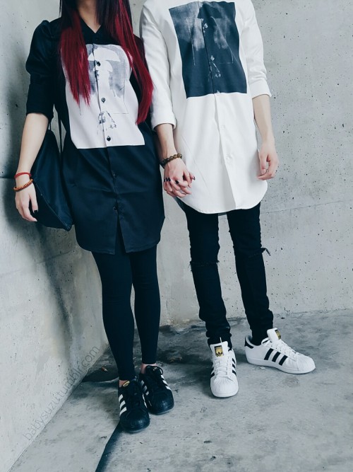 adidas superstar couple shoes