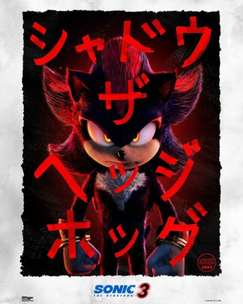 Babe You Thought The Sonic Movies 3 Trailer Hype Was Done But They Dropped Three New Shadow Poster 😶‍🌫️