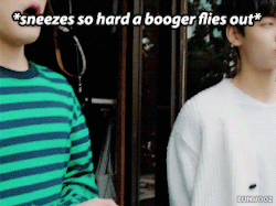 eunwooz:  the story of sanha and his booger…
