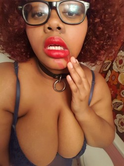 afatblackfairy:  Lemme be your toy~  Snapchat: AFatBlackPanda   (Pics I took last night. I’ll send more racier pics via snapchat for those who are willing to pay~)