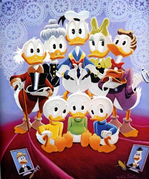 Lavender and Old Lace (1973), by Carl Barks.An alternate version of Family Portrait, which I’ve post