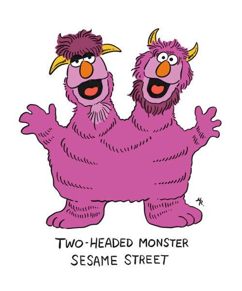 sesame street two headed monster plush