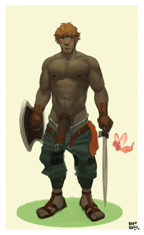 kupo-klein: These blasted winged creatures won’t let poor Tiago train in piece! Tiago is a half orc, He is the youngest member of the orc mecenary gang and most of them feel they have to protect him; he is pretty capable, though; most recently he has