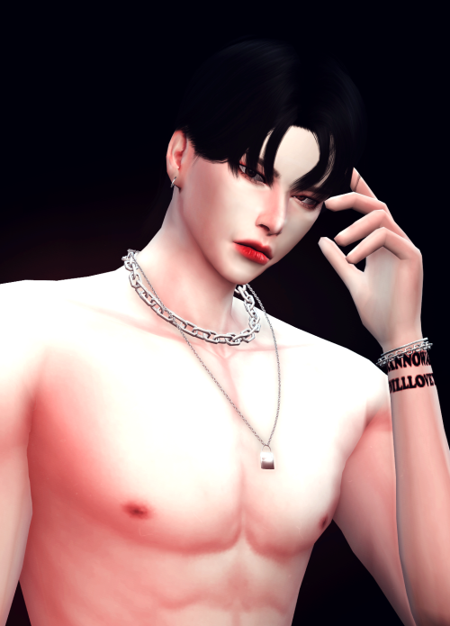 Male Necklace 4 & Bracelet 1 ◆new mesh ◆HQ or NonHQ ◆do not re-upload  재배포하지 마세요. ◆do not incl