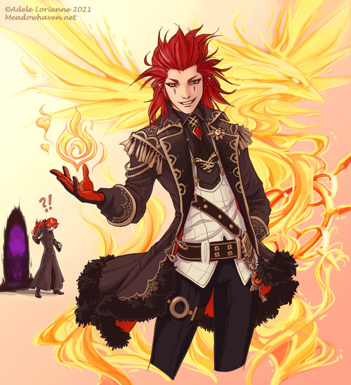 Axel Impact“I’m the new Master of Dawn! Got it memorized?”A crossover outfit swap between Genshin Im